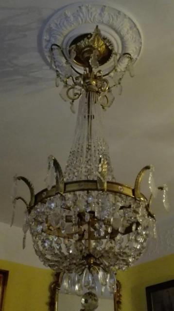 Antieke empire style zak luchter 120 cm omstreeks beschikbaar voor biedingen