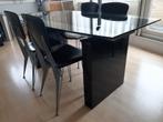 GLAZEN EETTAFEL, Huis en Inrichting, Ophalen, Gebruikt, 200 cm of meer, 50 tot 100 cm