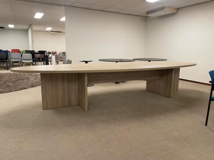 Vergadertafel Manage-it ovale tafel 420x138cm, Huis en Inrichting, Tafels | Eettafels, Nieuw, 100 tot 150 cm, 200 cm of meer, Vijf personen of meer