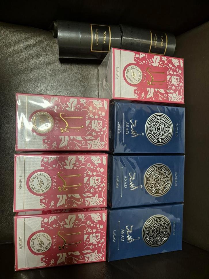 Lattafa Parfum Restanten - Yara & Asad, Sieraden, Tassen en Uiterlijk, Uiterlijk | Parfum, Nieuw, Ophalen of Verzenden