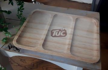 Houten borrelplank van tuc (nieuw in de folieverpakking) 