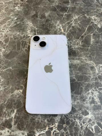 iPhone 14 256GB - Lichtpaars (Gebarsten Achterkant) beschikbaar voor biedingen