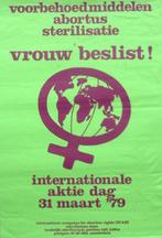 poster vrouwenrechten - baas over eigen lijf, Verzenden, A4 of kleiner, Overige onderwerpen, Rechthoekig Staand