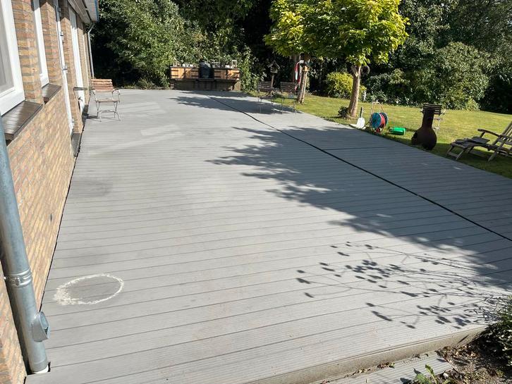 Composiet Vlonderplanken 95 m2, Tuin en Terras, Terrasdelen en Vlonders, Gebruikt, Composiet, Ophalen