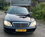 Mercedes-Benz S-Klasse 3.7 S350 AUT 2003 Blauw, Auto's, Automaat, Startonderbreker, Achterwielaandrijving, Zwart