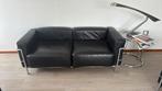 Cassina Le Corbusier L3 2 zits bank zwart/chroom, Huis en Inrichting, Ophalen, Zo goed als nieuw, 75 tot 100 cm