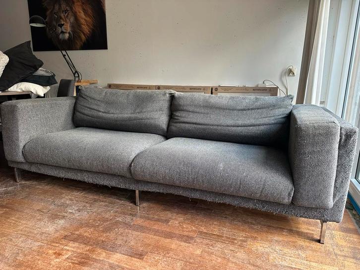 IKEA Bank - Donkergrijs, Huis en Inrichting, Banken | Bankstellen, Gebruikt, Rechte bank, Tweepersoons, 250 tot 300 cm, 75 tot 100 cm