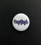 Deep Purple band button speld pin, paars wit, 25mm, Verzenden, Nieuw, Overige typen