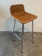 Vintage Barkruk - Dirk van Sliedrecht - Rohe Noordwolde, Ophalen, Gebruikt, Met voetsteun, 60 tot 90 cm