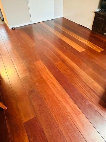 Jatoba houten vloer ca 36m2 2cm dikte beschikbaar voor biedingen