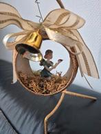 oude vintage diorama kerstbal met engeltje., Diversen, Ophalen of Verzenden, Gebruikt