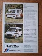 Renault Autosleeper camper folder, Ophalen of Verzenden, Zo goed als nieuw, Renault