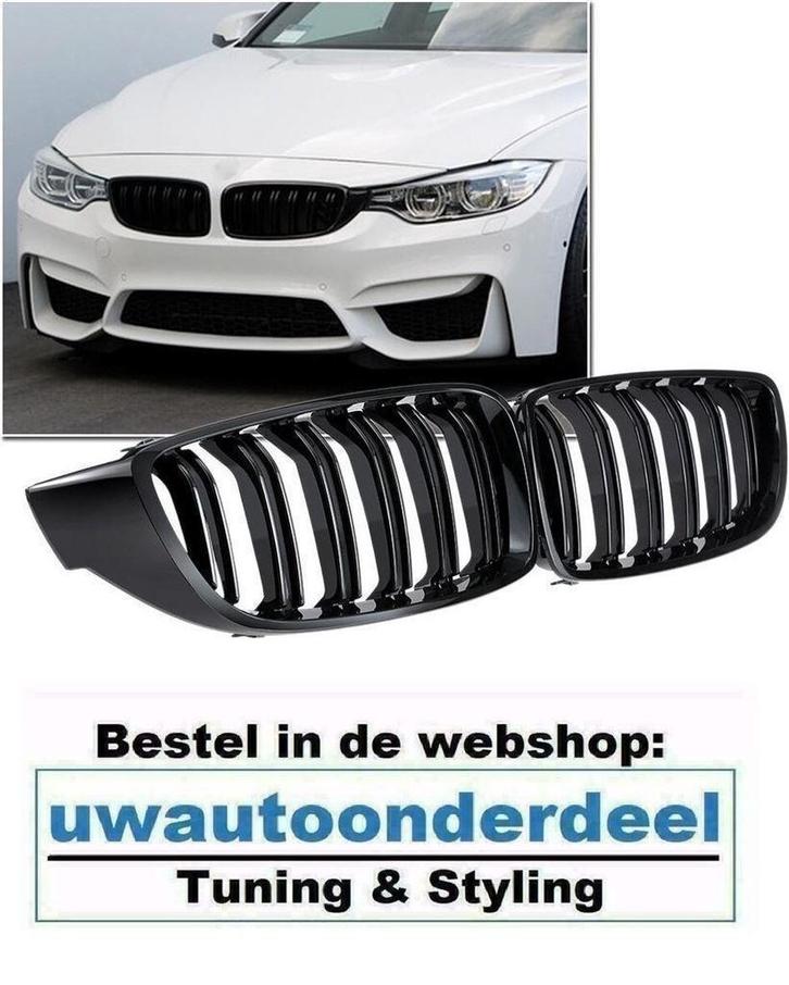 Grill Nieren Voor Bmw 4 Serie F32 F33 F36 F80 F82 M3 M4, Auto diversen, Tuning en Styling, Verzenden