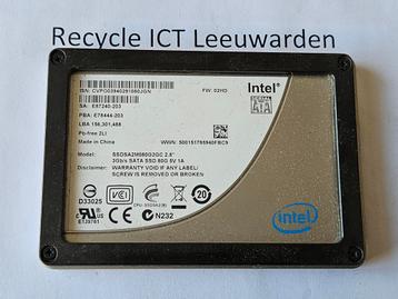 Intel 80gb laptop ssd hdd hardeschijf  beschikbaar voor biedingen
