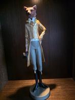 Stijlvol Dierenbeeld - Vos in Kostuum, Ophalen of Verzenden, Zo goed als nieuw, Dierenbeeld