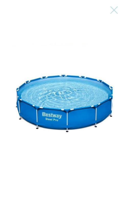 Compleet Bestway zwembad met div. extra’s. 366x76., Tuin en Terras, Zwembaden, Zo goed als nieuw, Opzetzwembad, Minder dan 80 cm