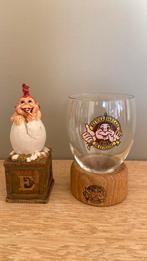 Efteling volk van laaf glas met houder en letter E, Verzamelen, Poppetjes en Figuurtjes, Ophalen of Verzenden, Zo goed als nieuw