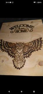 Nieuwe houten welkom Bord, Ophalen, Nieuw