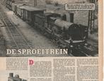 Vintage knipsel 1952 NS spoorwegen trein de sproeitrein, Verzenden, Overige typen
