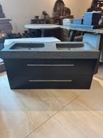 Badmeubel 120 cm met natuurstenen wasbak €2200 voor €700 NEW, Huis en Inrichting, Badkamer | Badkamermeubels, 100 tot 150 cm, Nieuw