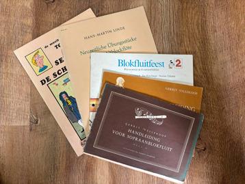 Diverse blokfluit lesboeken, zie omschrijving beschikbaar voor biedingen