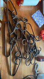 10 retro rotan bamboe kledinghangers, Kleding | Dames, Kledinghangers, Ophalen of Verzenden, Zo goed als nieuw, Hout