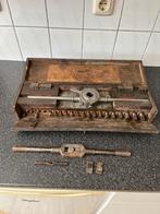 Antieke , vintage schroefdraad snij , tap set . Whitworth ., Ophalen of Verzenden