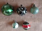 Kerst, 5 stuks in groenige kleuren, Verzenden, Nieuw