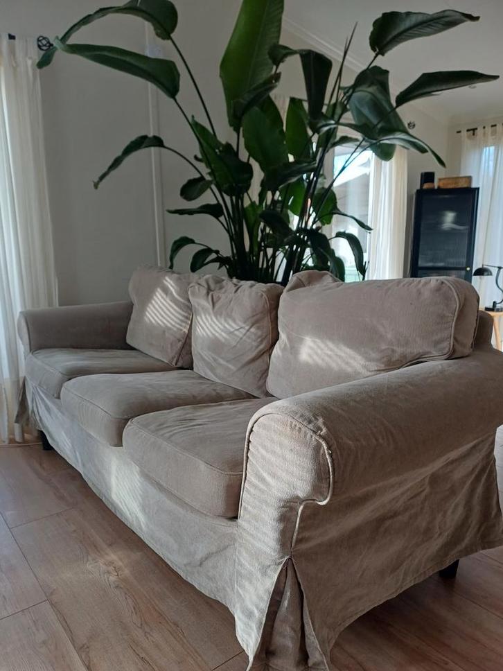 Ektorp ikea 3 zitsbank, Huis en Inrichting, Banken | Bankstellen, Gebruikt, Driepersoons, 200 tot 250 cm, 75 tot 100 cm, Stof