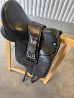 Frank Baines zadel 17,5 inch hoogwaardig leer, Dieren en Toebehoren, Paarden en Pony's | Zadels, Ophalen of Verzenden, Gebruikt