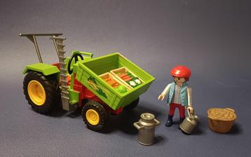 Playmobil 3074 Trekker met Groenten beschikbaar voor biedingen