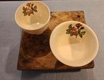 Wedgwood moss Roose 2 schaaltjes, Ophalen of Verzenden, Wedgwood, Porselein, Schaal of Schalen