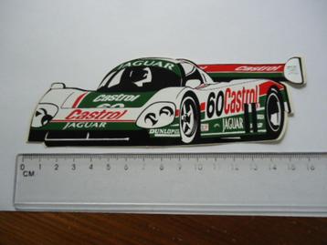 sticker oud JAGUAR RACE AUTO car dunlop castrol autosport beschikbaar voor biedingen