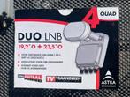 Duo LNB satellietontvanger Astra voor 1-4 ontvangers, Ophalen of Verzenden, Gebruikt, Overige merken