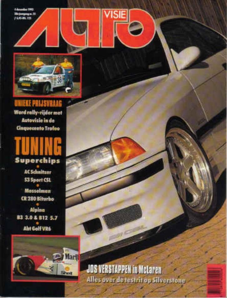 Autovisie 25 1993 : VW Golf VR6 Abt - BMW Alpina B3 / B12, Boeken, Auto's | Folders en Tijdschriften, Gelezen, Algemeen, Ophalen of Verzenden