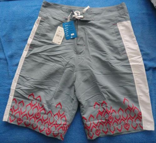 BLUE IMAGE Zwem short grijs wit rood XL Heren NIEUW, Kleding | Heren, Badmode en Zwemkleding, Zwemshort, Maat 56/58 (XL), Grijs