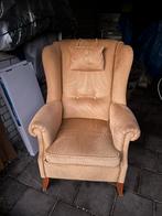 Fateuil met Ribstof, Stoel, Huis en Inrichting, Stoelen, Ophalen, Hout, Gebruikt, Overige kleuren