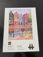 Hema puzzel 1000 stukjes grachtenpanden, Ophalen of Verzenden, 500 t/m 1500 stukjes, Zo goed als nieuw, Legpuzzel