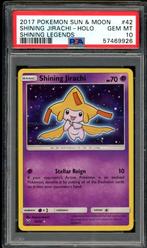 Shining Jirachi Holo PSA 10 042/073 Shining Legends, Ophalen of Verzenden, Zo goed als nieuw, Losse kaart, Foil