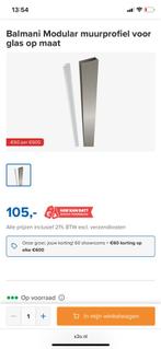 Balmani muurprofiel RVS, Ophalen of Verzenden