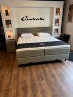 REUTUM BOXSPRING  180/210  SHOWMODEL !!!, Huis en Inrichting, Slaapkamer | Boxsprings, Grijs, Niet ingevuld, Niet ingevuld, Ophalen