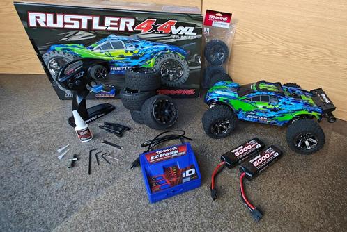 RC auto Traxxas Rustler 4x4 VXL brushless, Hobby en Vrije tijd, Modelbouw | Radiografisch | Auto's, Gebruikt, Auto offroad, Elektro