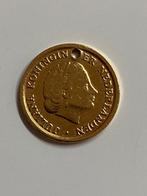 1 cent Koningin Juliana 1951 - verguld - als hangertje, Overige materialen, Gebruikt, Overige voorstellingen, Ophalen of Verzenden
