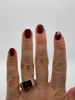 Z583 Prachtige zilveren ring barnsteen maat 21,25, Sieraden, Tassen en Uiterlijk, Ringen, 20 of groter, Ophalen of Verzenden, X