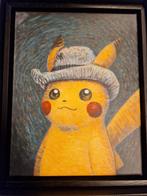 Pikachu x Van Gogh canvas met echtheid certificaat, Ophalen of Verzenden