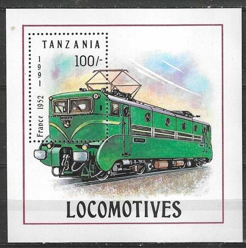 Tanzania 1991 - Yvert blok 140 - Locomotief - Frankrijk (PF), Postzegels en Munten, Postzegels | Afrika, Postfris, Tanzania, Verzenden