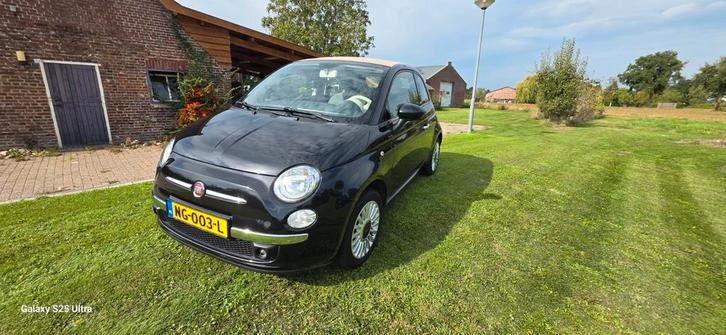 Fiat 500C 1.2  2013 Zwart, Auto's, Fiat, Particulier, Airbags, Airconditioning, Centrale vergrendeling, Climate control, Lichtmetalen velgen
