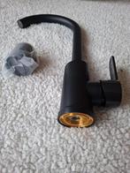 Gloednieuwe kraan ZWART RVS, Doe-het-zelf en Verbouw, Sanitair, Ophalen of Verzenden, Nieuw, Rvs, Kraan