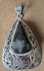 zeer fraaie kettinghanger zilver met steen, Sieraden, Tassen en Uiterlijk, Antieke sieraden, Ophalen of Verzenden, Zilver, Hanger