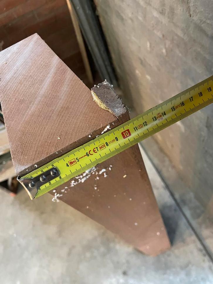 Meranti Onderdorpel Kozijnhout Hardhout dorpel, Doe-het-zelf en Verbouw, Hout en Planken, Gebruikt, Balk, Overige houtsoorten